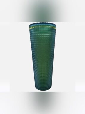 Starbucks Green Teal Ombre Textured Tumbler